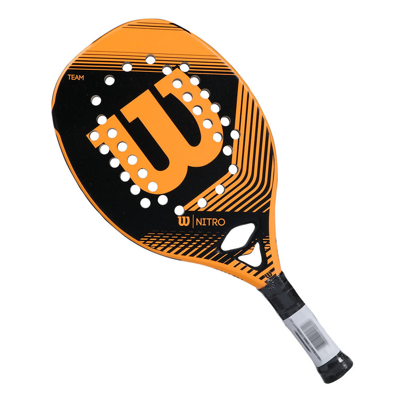 Raquete de Beach Tennis Wilson Nitro Preta e Laranja