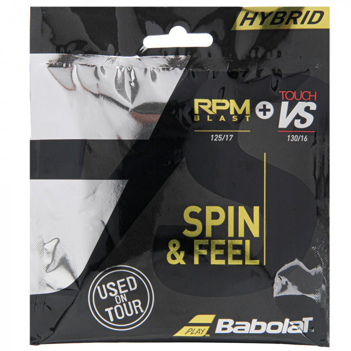½ Encordoamento Já Na Raquete Babolat Hybrid RPM Blast 1.25 + Touch VS 1.30