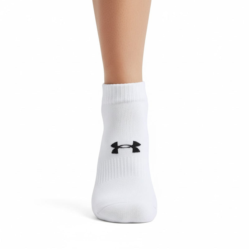 Meia Under Armour Core Cotton Cano Curto 3 pares