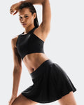 Shorts On Running Court Skirt Pleated Feminino