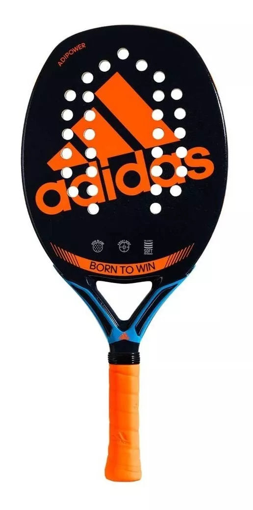 Raquete de Beach Tennis Adidas Adipower H31 Azul e Laranja