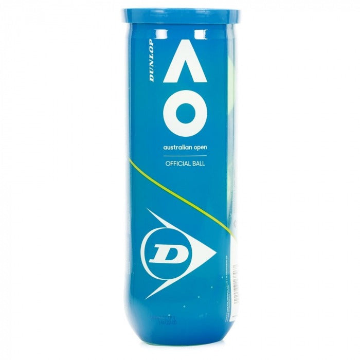 Tubo de Bola de Tênis Dunlop Australian Open - Pack c/ 6 Tubos
