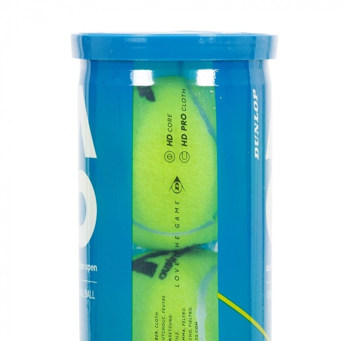 Tubo de Bola de Tênis Dunlop Australian Open - Pack c/ 6 Tubos