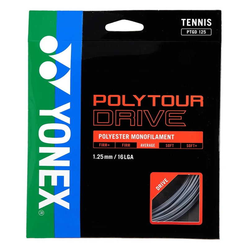 ½ Encordoamento Já Na Raquete Yonex Polytour Drive Spin 1.25