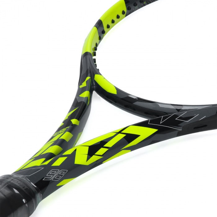 Raquete de Tênis Babolat Pure Aero 98 Carlos Alcaraz Preto