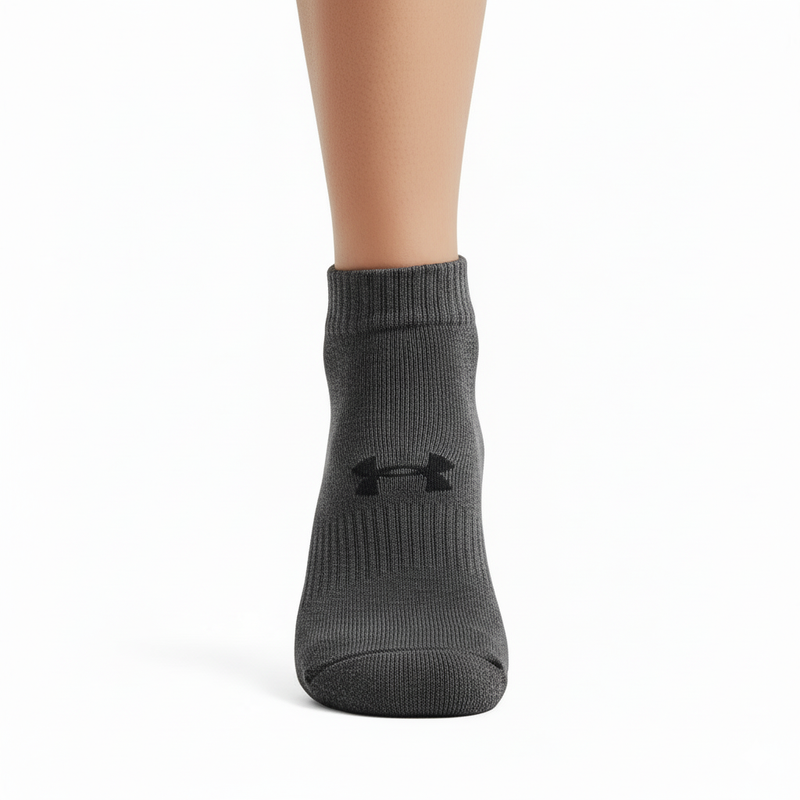 Meia Under Armour Core Cotton Cano Curto 3 pares