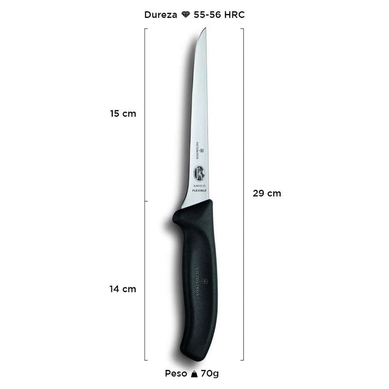 Faca Victorinox Lâmina 15CM Superflex Cab