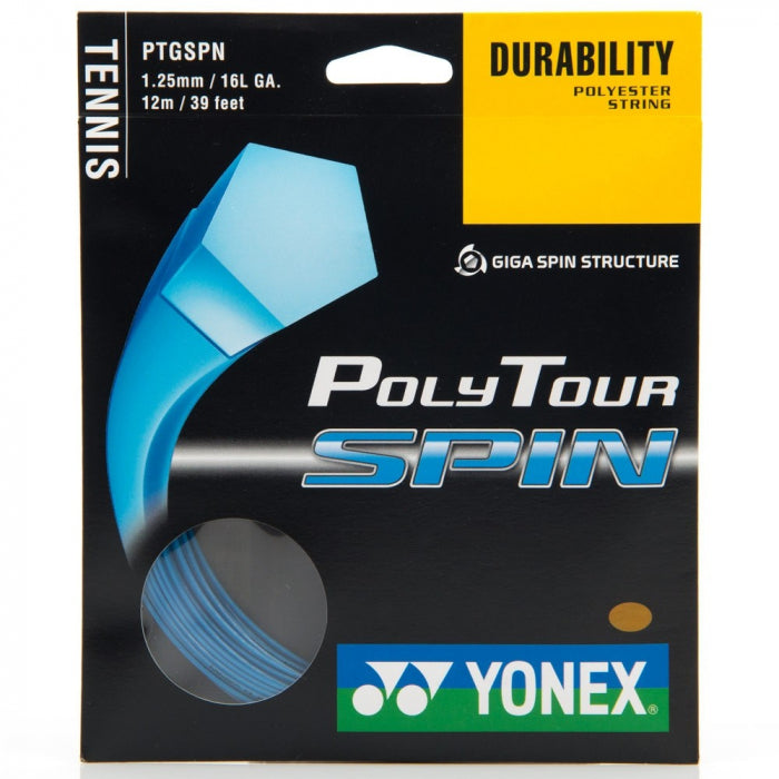 ½  Encordoamento Já Na Raquete Yonex Polytour Spin  1.25