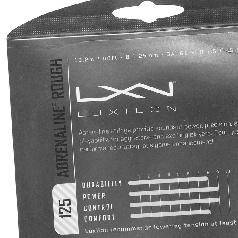 Corda Luxilon Adrenaline 16L 1.25mm Rough Cinza